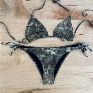 Green Tie Dye Bikini